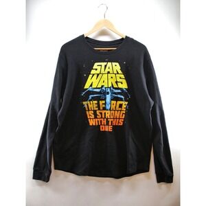 STAR WARS movie Luke Skywalker X-WING Fighter JET MENS New LONG‎ SLEEVE T-Shirt